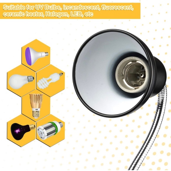 Sold  Reptile Heat Lamps, Turtle Lamp UVA/UVB Turtle Aquarium Tank Heating Lamps - Picture 6 of 7